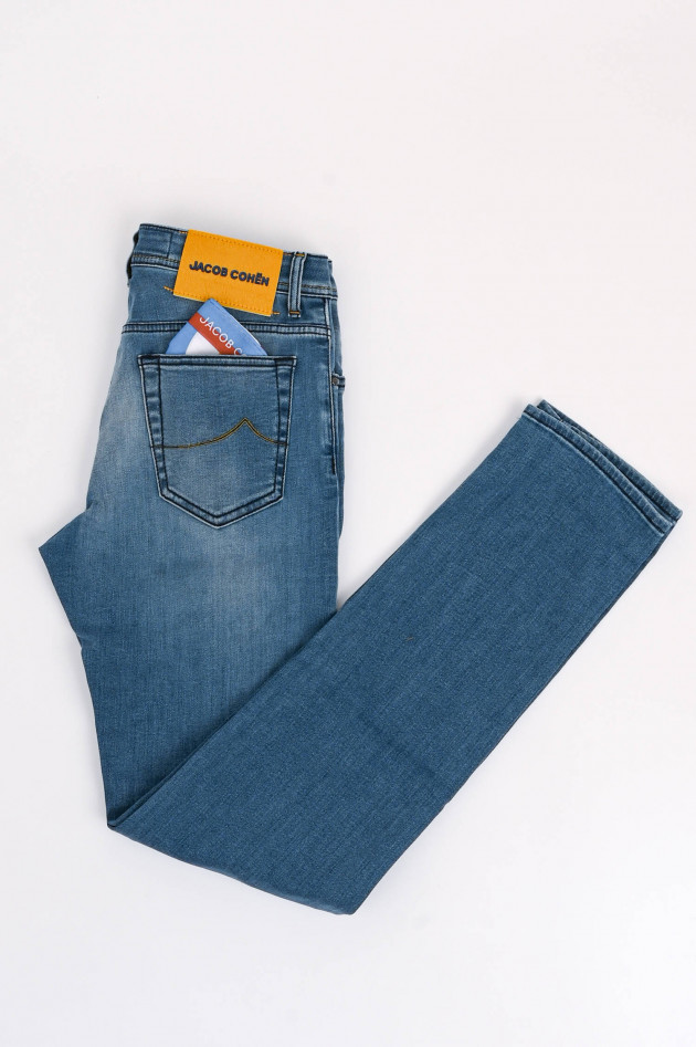 Jacob Cohën Slim Fit Jeans BARD in Mittelblau