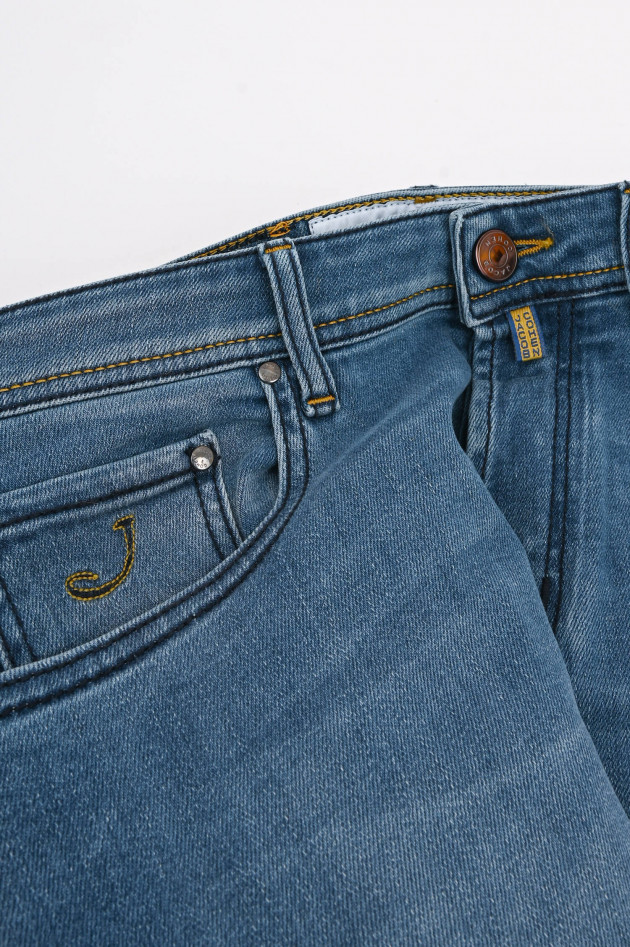 Jacob Cohën Slim Fit Jeans BARD in Mittelblau