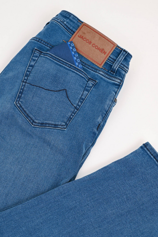 Jacob Cohën Slim Fit Jeans BARD in Mittelblau