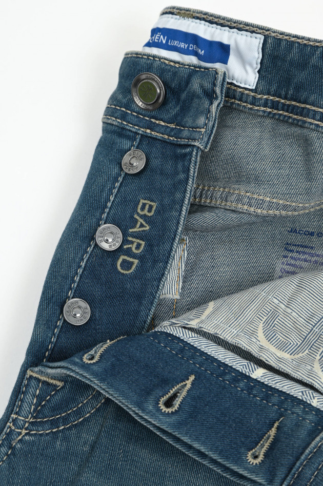 Jacob Cohën  Slim Fit Jeans BARD in Mittelblau