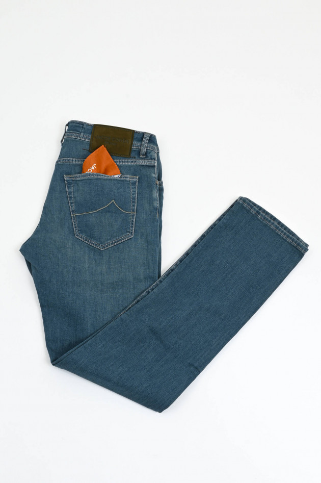 Jacob Cohën  Slim Fit Jeans BARD in Mittelblau