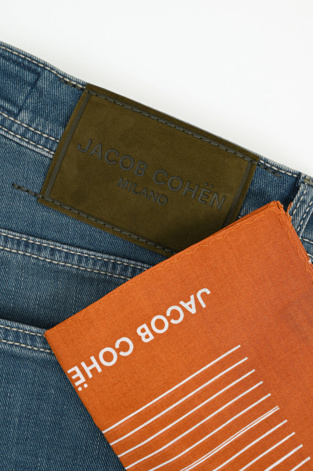 Jacob Cohën  Slim Fit Jeans BARD in Mittelblau