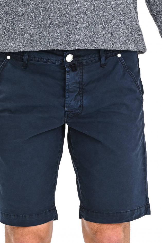 Jacob Cohën Bermudashorts aus Baumwollstretch in Navy