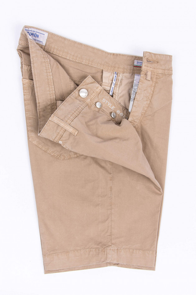 Jacob Cohën Bermudashorts aus Baumwollstretch in Beige