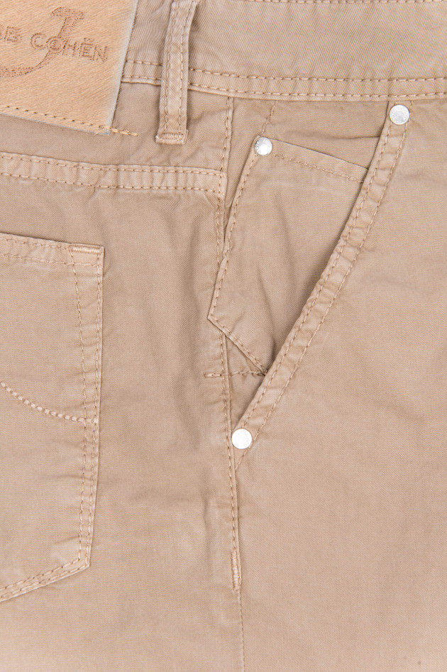 Jacob Cohën Bermudashorts aus Baumwollstretch in Beige