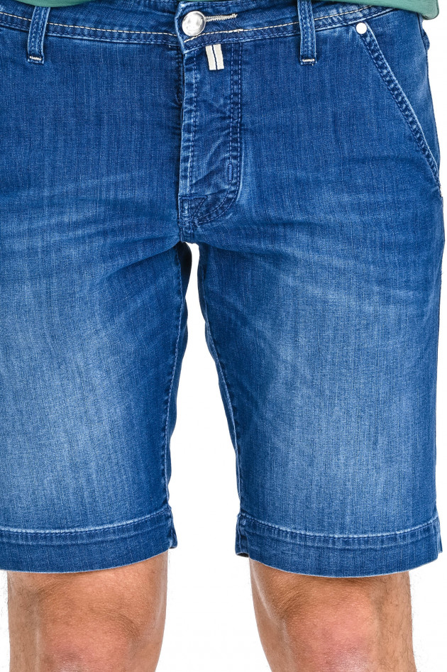 Jacob Cohën Jean Shorts in Mittelblau