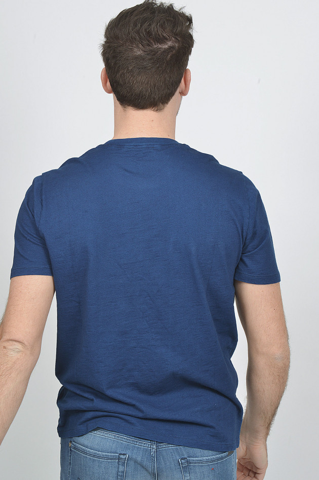 Jacob Cohën T-Shirt aus Baumwolle in Blau meliert