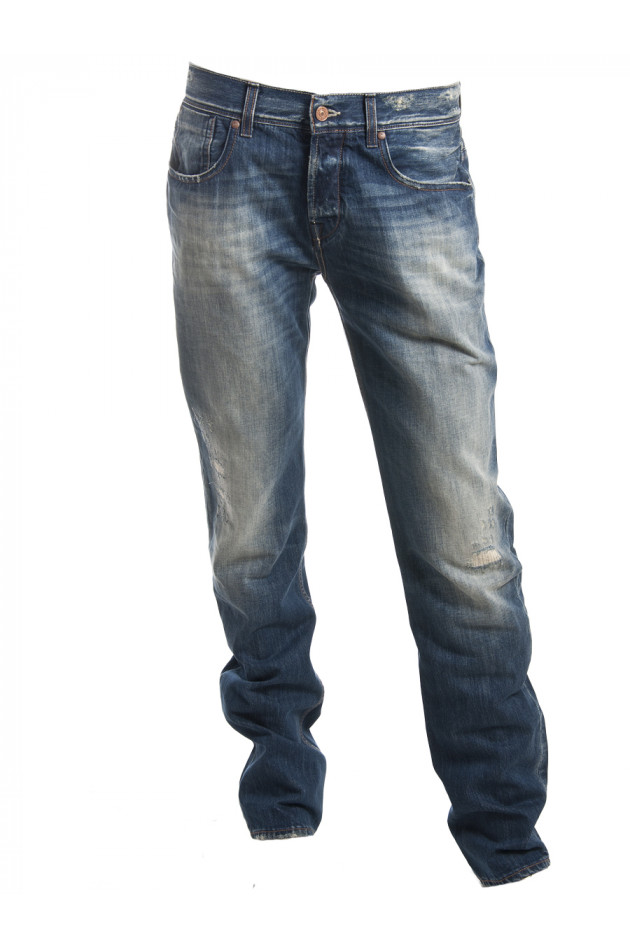 Seven for all Mankind Jeans CHAD the low Slim in Blau