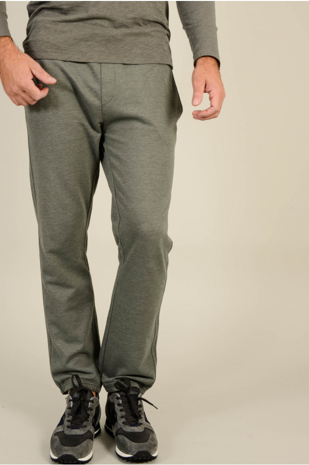 Juvia Jogginghose in Oliv meliert