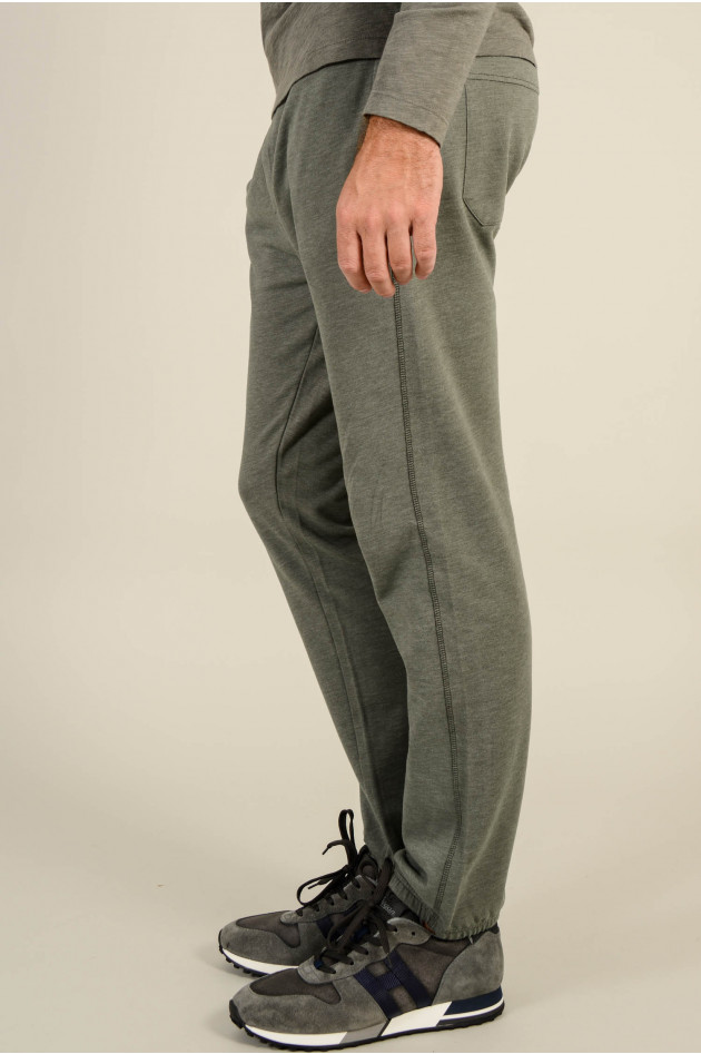 Juvia Jogginghose in Oliv meliert