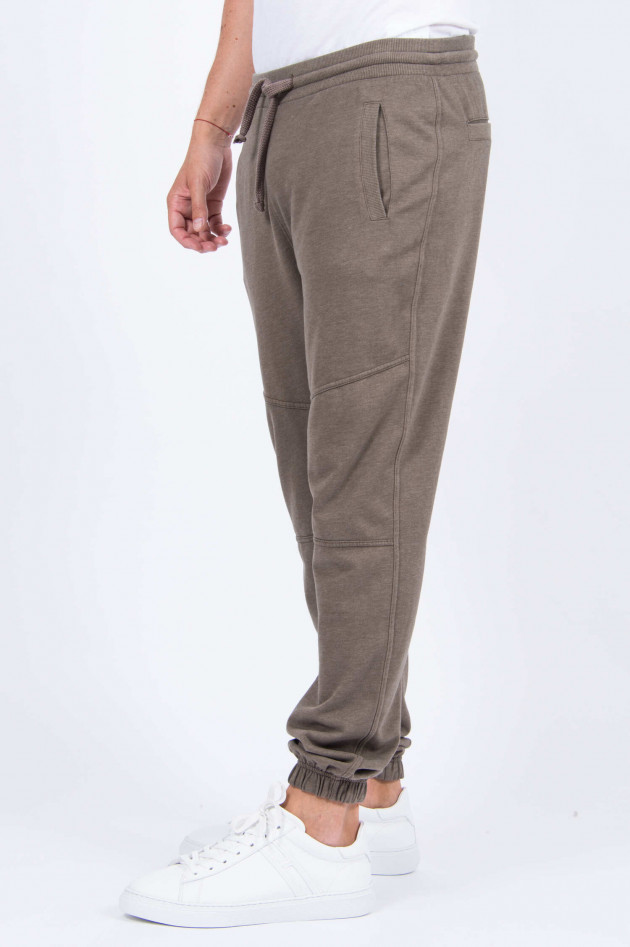 Juvia Sweatpants im Biker-Look in Khaki