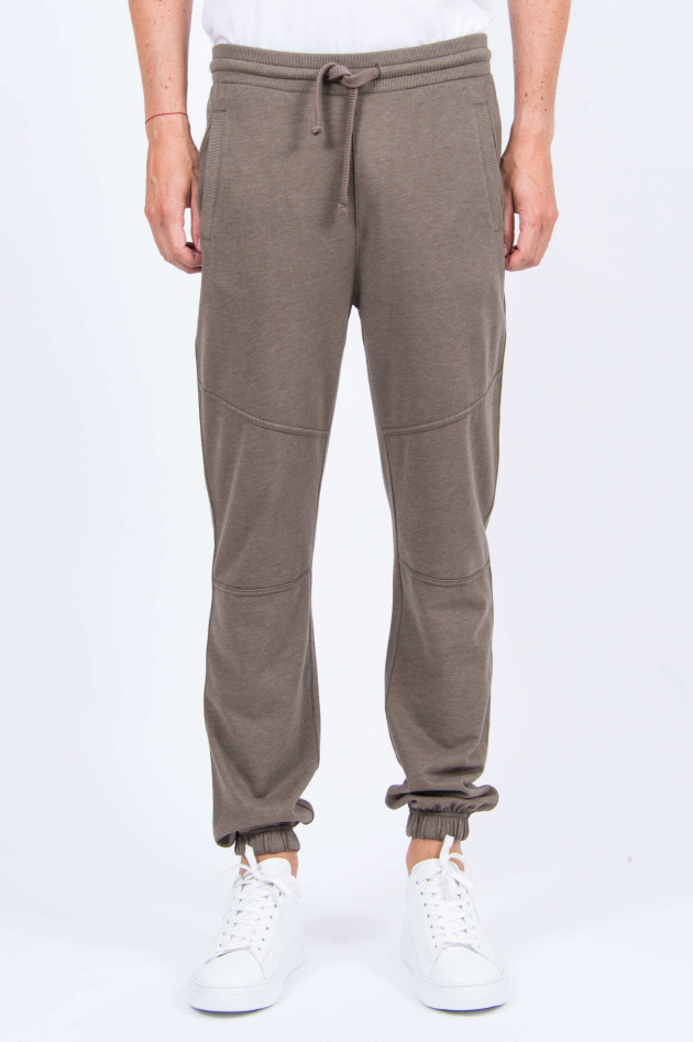 Juvia Sweatpants im Biker-Look in Khaki