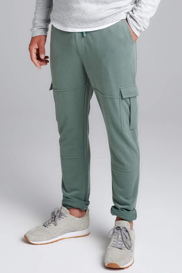 Juvia Jersey Cargo-Sweatpants in Salbei