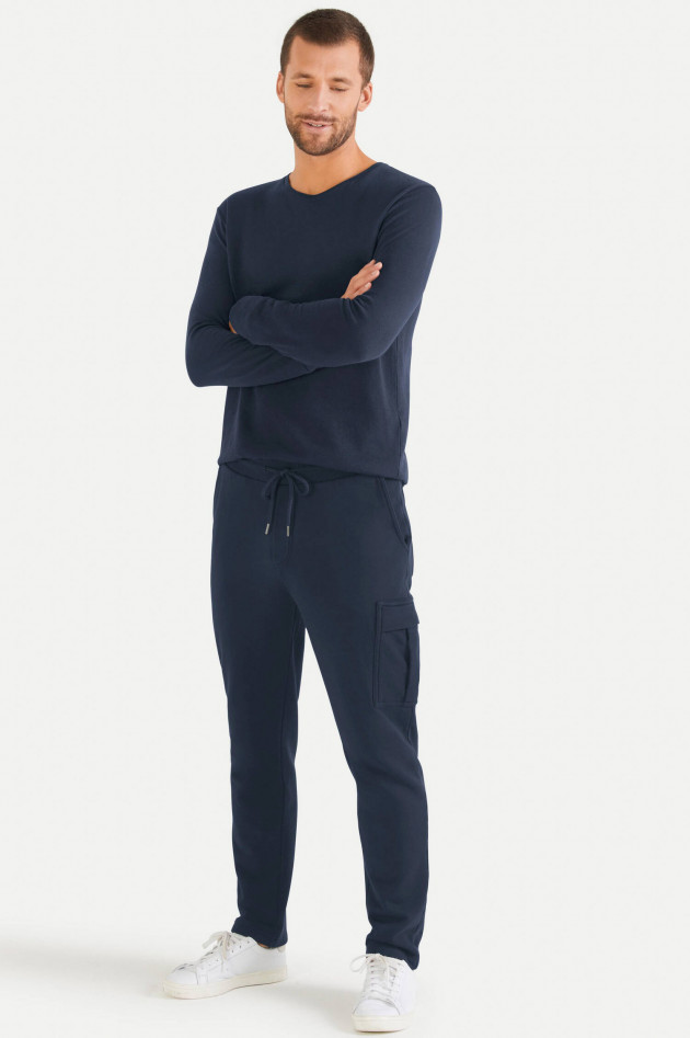 Juvia Cargo Sweatpants in Navy