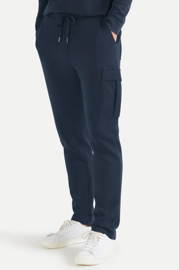 Juvia Cargo Sweatpants in Navy