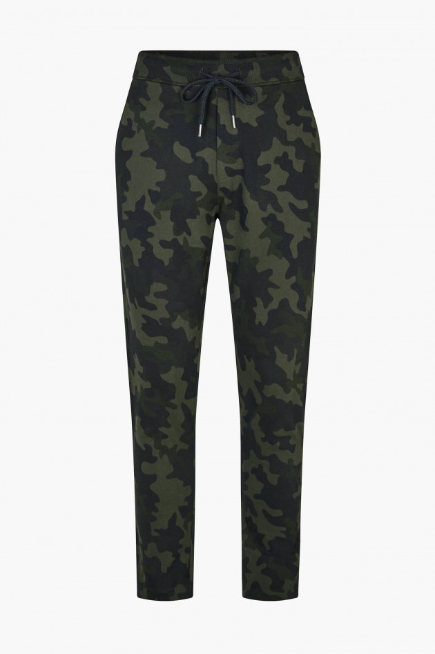 Juvia Sweatpants TILL im Camouflage-Design in Grün