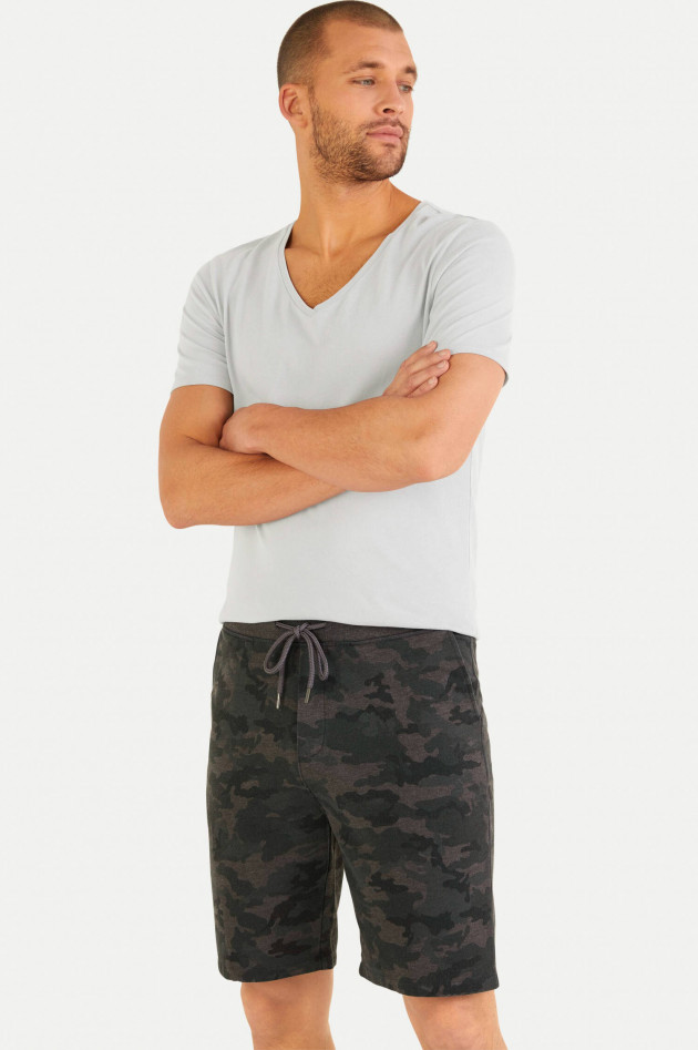 Juvia Jersey-Bermudashorts im Camouflage-Design