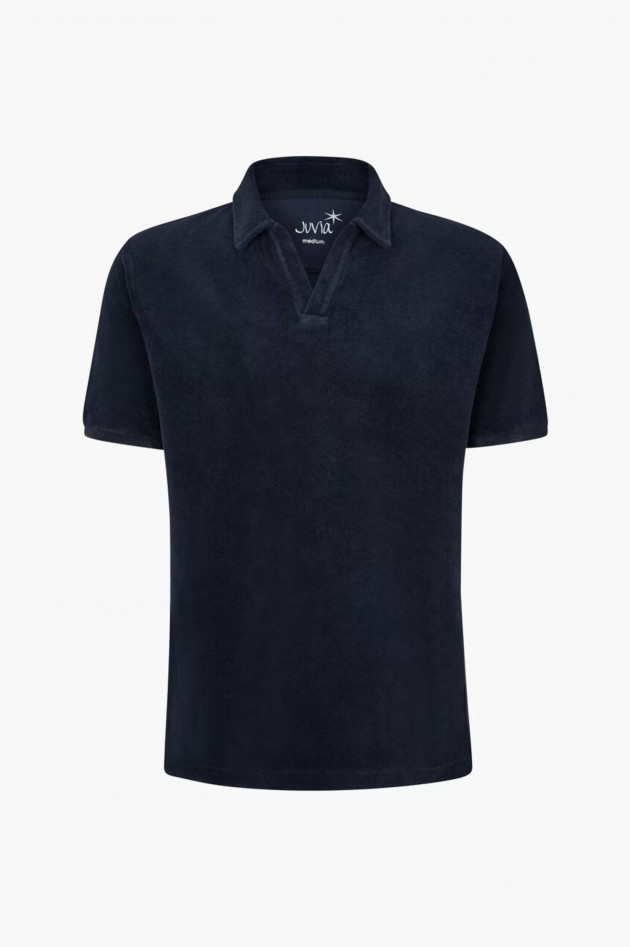 Juvia Frottee Polo in Navy