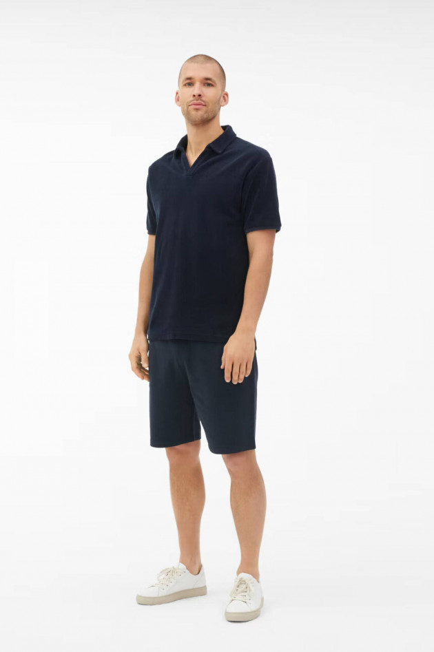 Juvia Frottee Polo in Navy