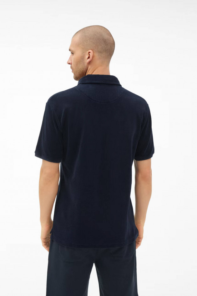 Juvia Frottee Polo in Navy
