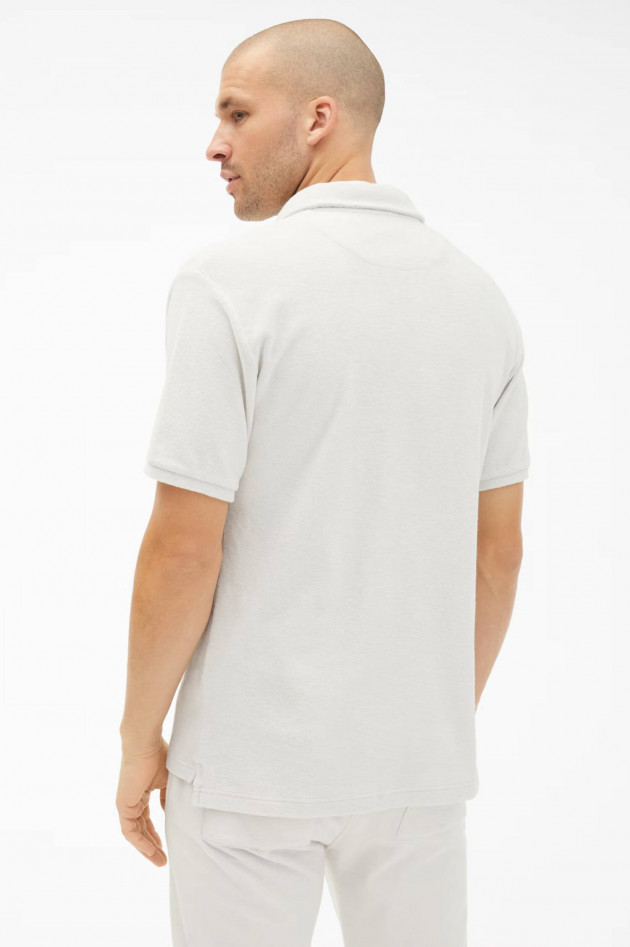 Juvia Frottee Poloshirt in Stone