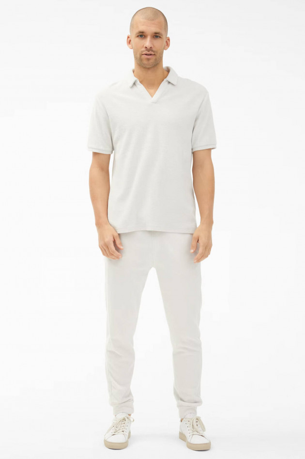 Juvia Frottee Poloshirt in Stone