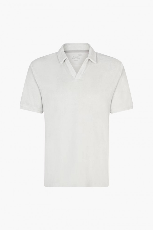 Juvia Frottee Poloshirt in Stone