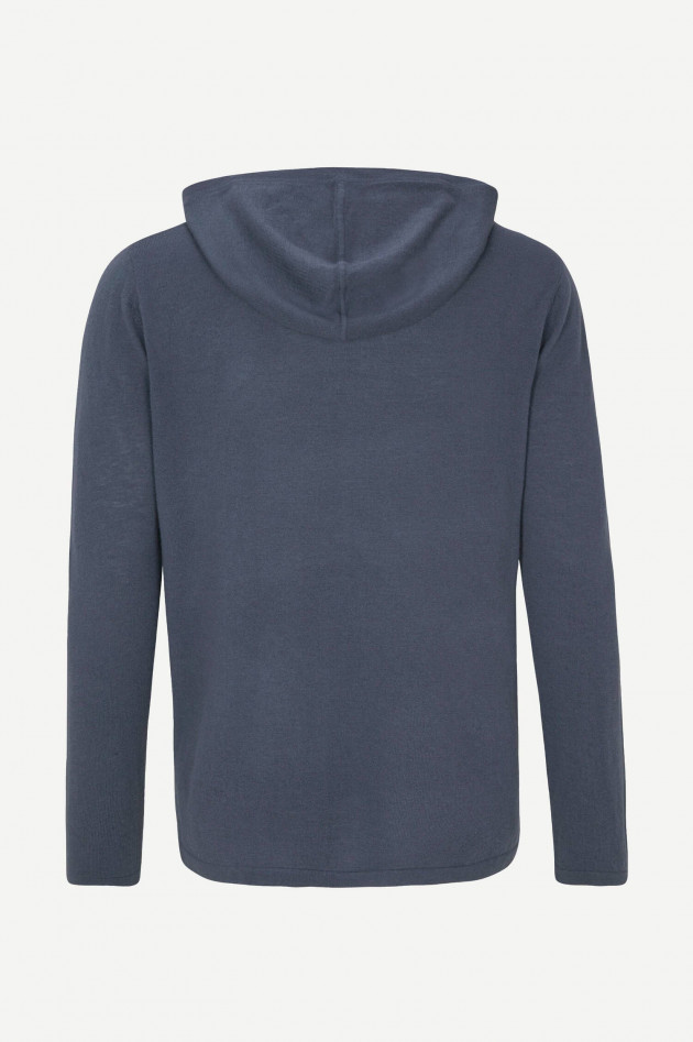 Juvia Hoodie aus Merino-Mix in Blaugrau