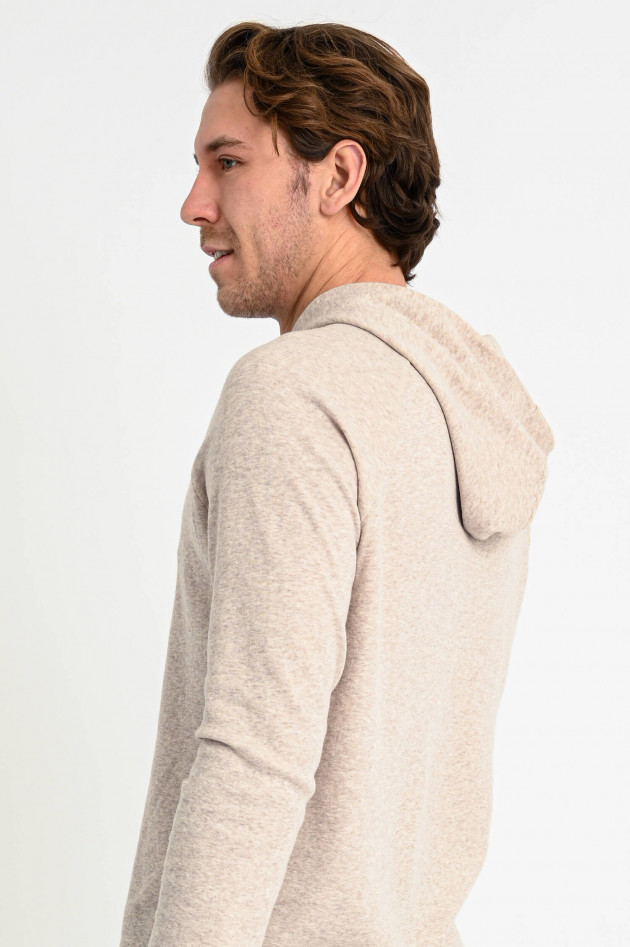 Juvia Hoodie aus Kaschmir-Mix in Beige