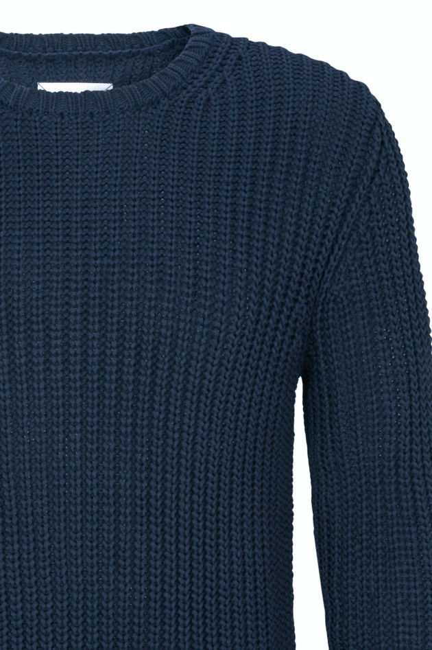 Juvia Strickpullover aus Baumwoll-Mix in Navy