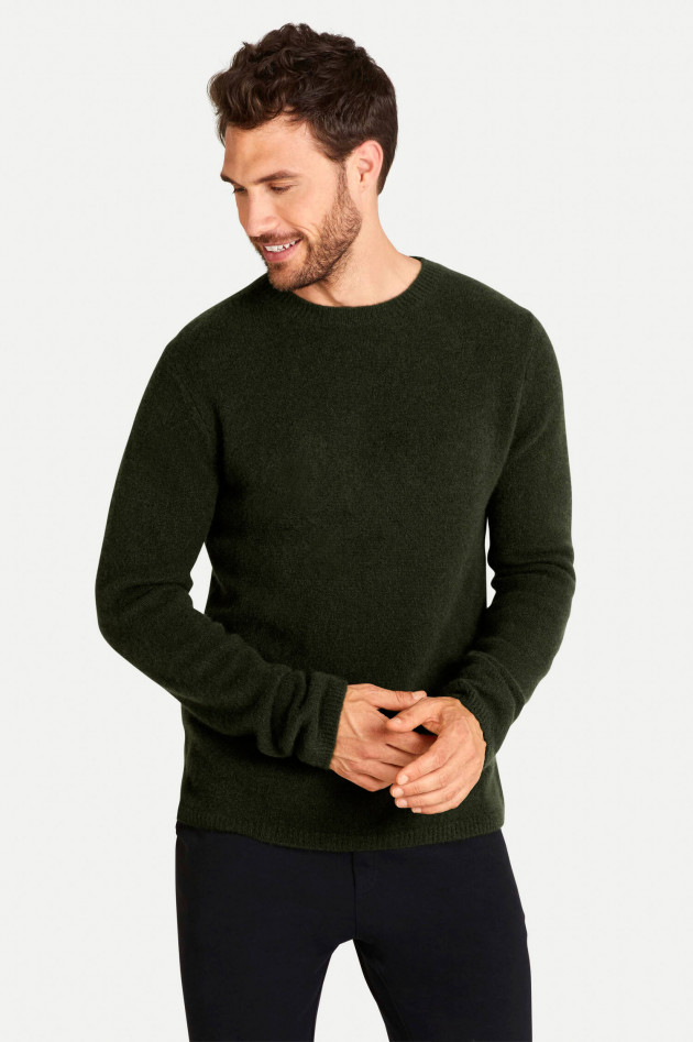 Juvia Kaschmir Pullover in Waldgrün