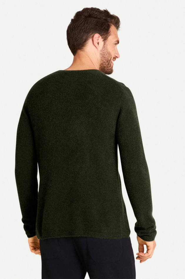 Juvia Kaschmir Pullover in Waldgrün