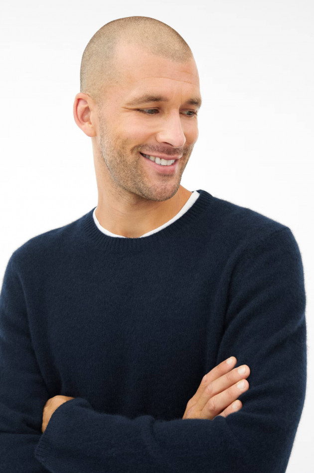 Juvia Cashmere Pullover LIAM in Navy