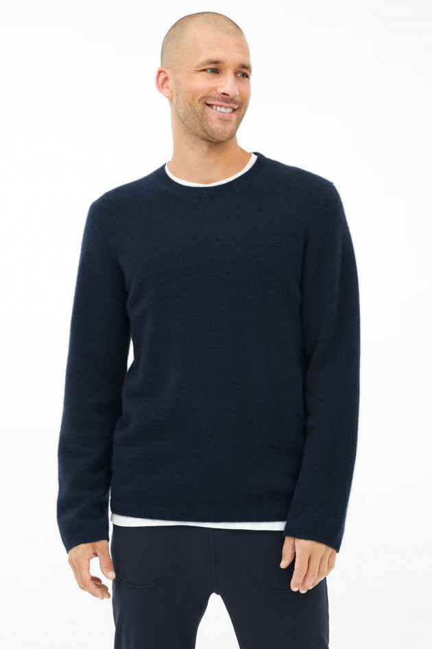 Juvia Cashmere Pullover LIAM in Navy