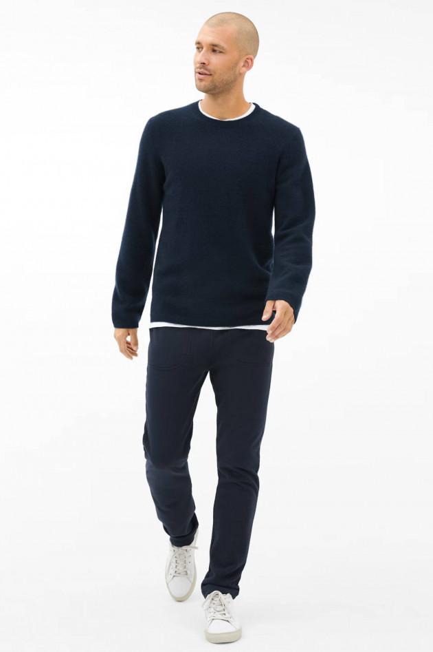 Juvia Cashmere Pullover LIAM in Navy