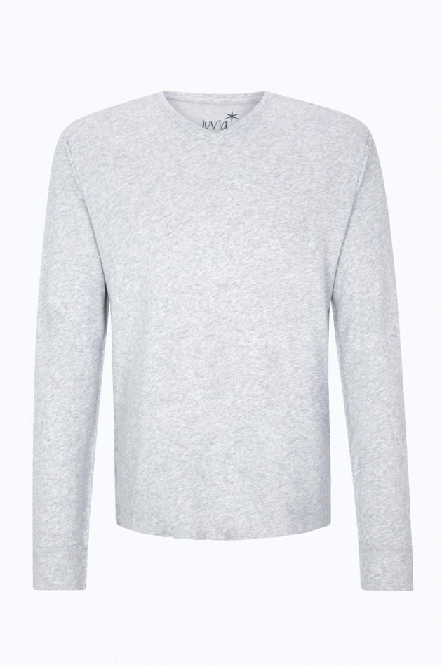 Juvia Kaschmir-Mix Sweatshirt in Grau