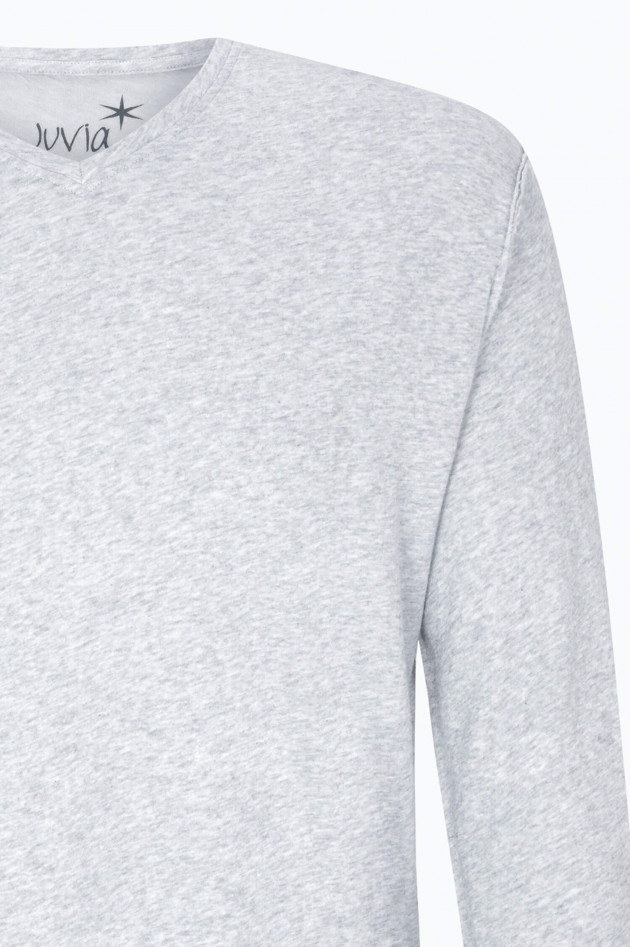 Juvia Kaschmir-Mix Sweatshirt in Grau