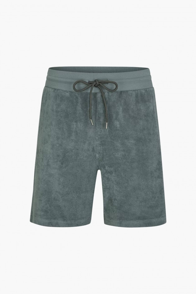 Juvia Frottee Shorts in Graugrün