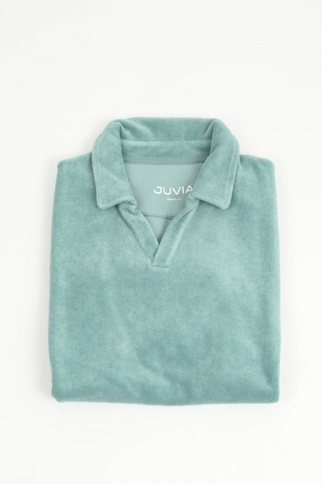 Juvia  Frottee Poloshirt in Salbei