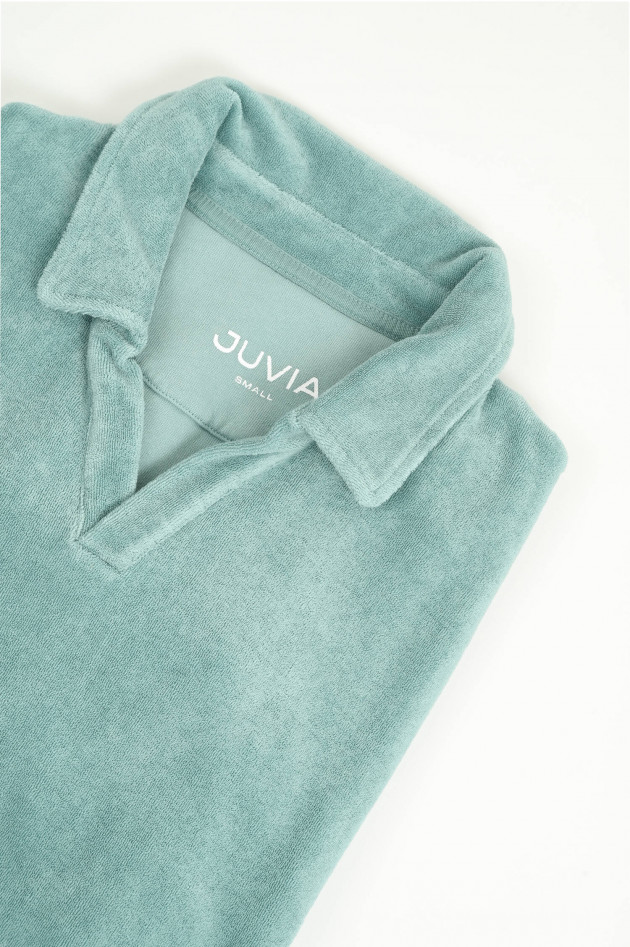 Juvia  Frottee Poloshirt in Salbei