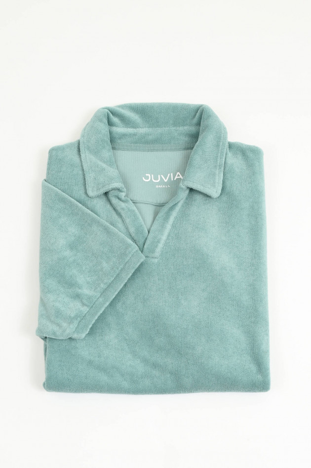 Juvia  Frottee Poloshirt in Salbei