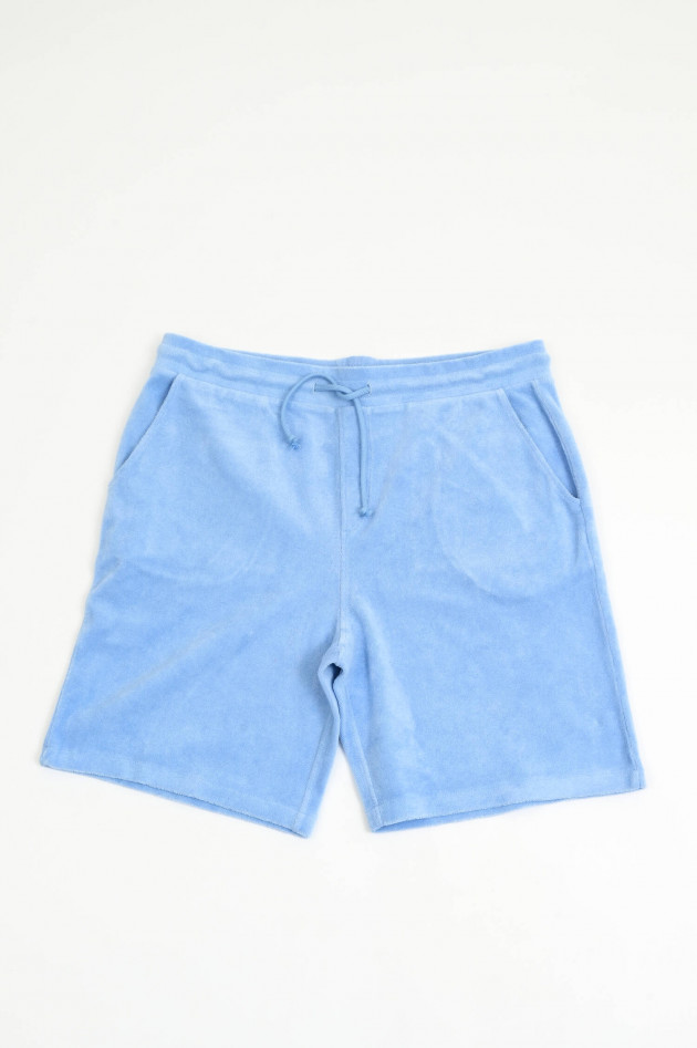 Juvia Frottee-Bermudashorts in Marina Blue