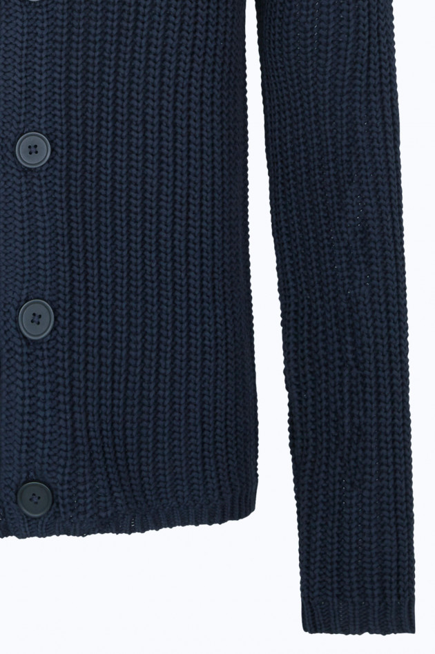 Juvia Strickjacke aus Baumwollmix in Navy