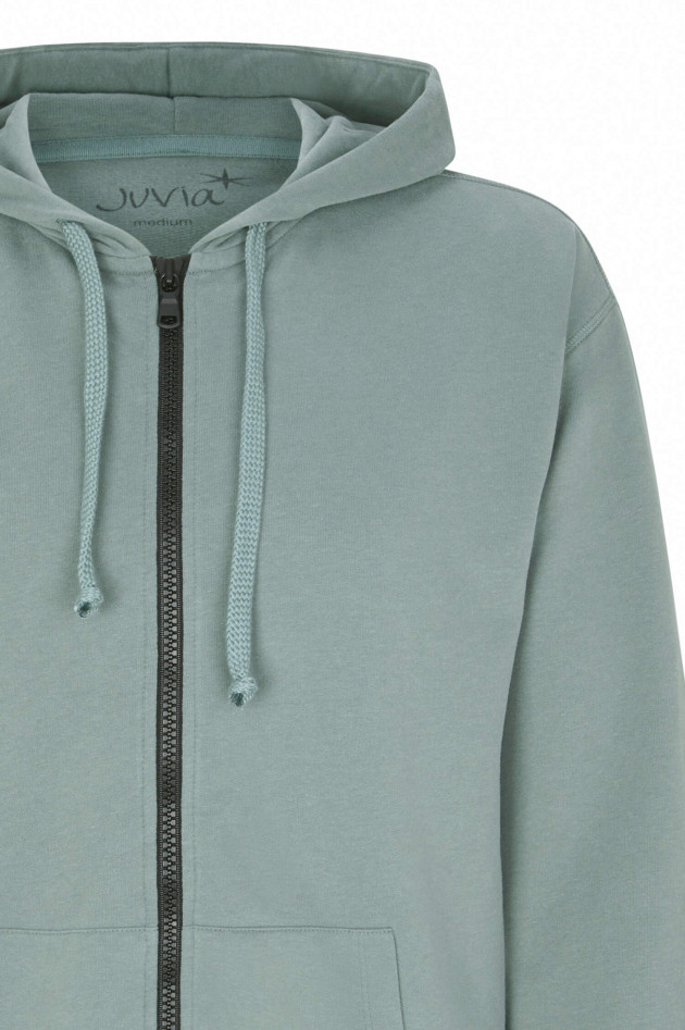 Juvia Zip-Hoodie mit Kapuze in Salbei