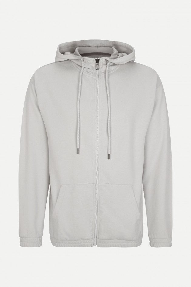 Juvia Hoodie-Jacke in Silbergrau