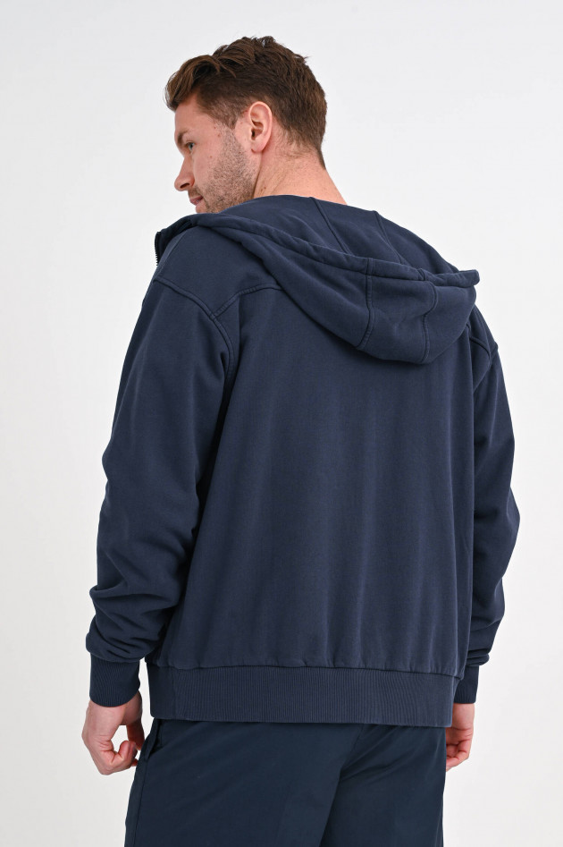 Juvia Hoodie mit Reißverschluss in Navy