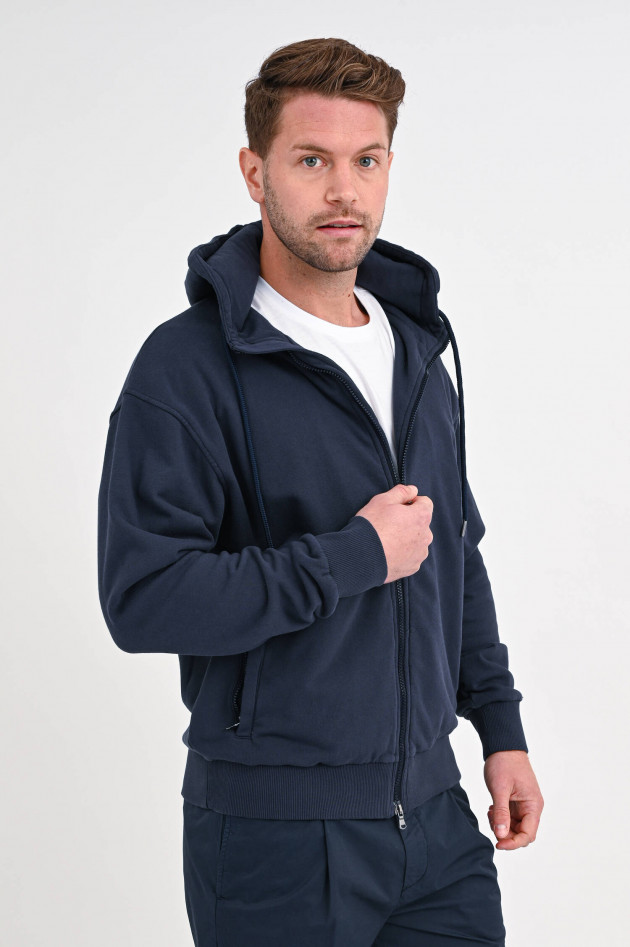 Juvia Hoodie mit Reißverschluss in Navy