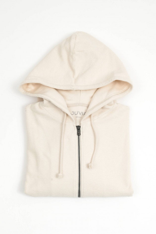 Juvia Curly-Sweatshirtjacke in Creme