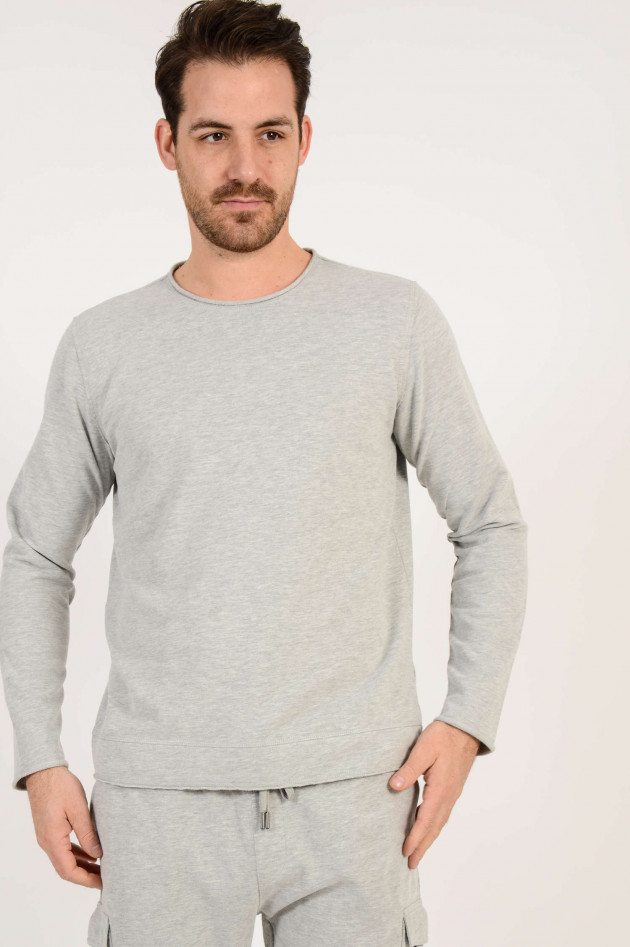 Juvia Sweatshirt in meliertem Hellgrau