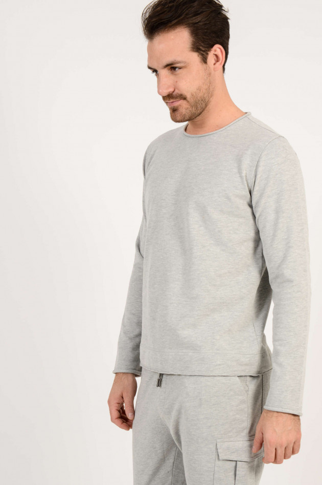 Juvia Sweatshirt in meliertem Hellgrau
